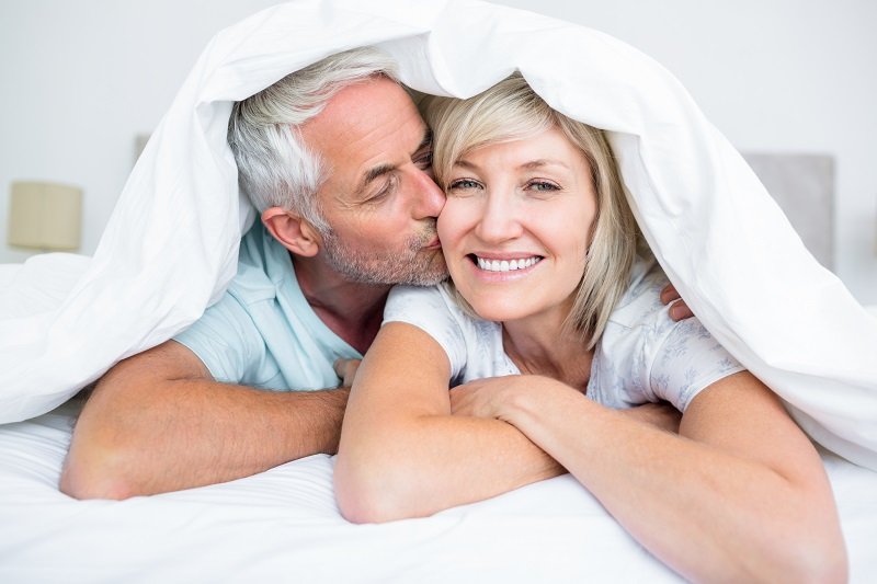 Happy couple enjoying renewed intimacy thanks to BlackWood Tea